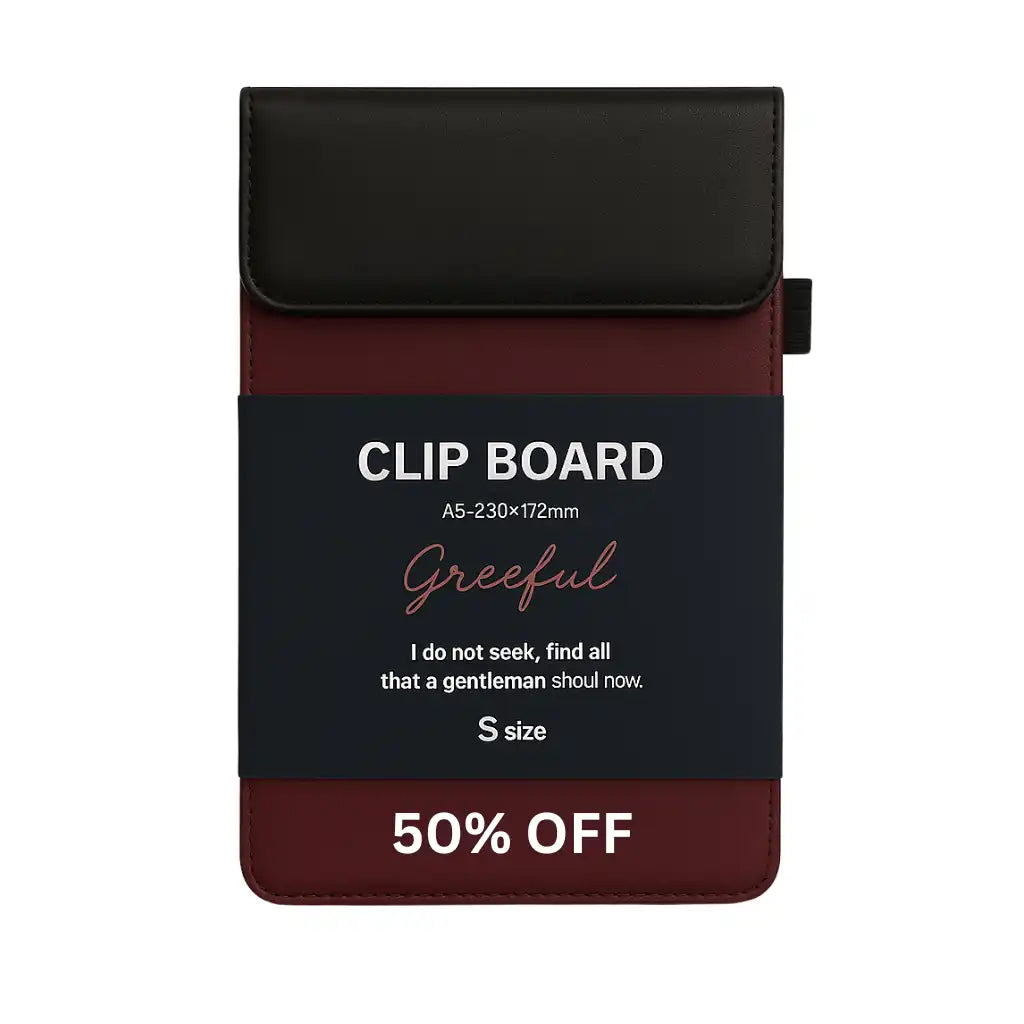 Greeful Leather A5 Magnetic Clipboard