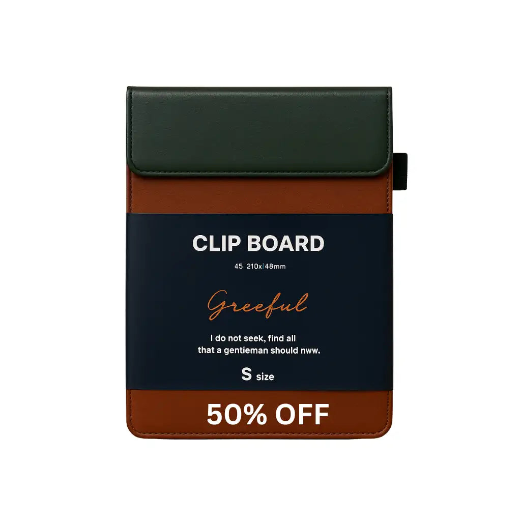 Greeful Leather A5 Magnetic Clipboard