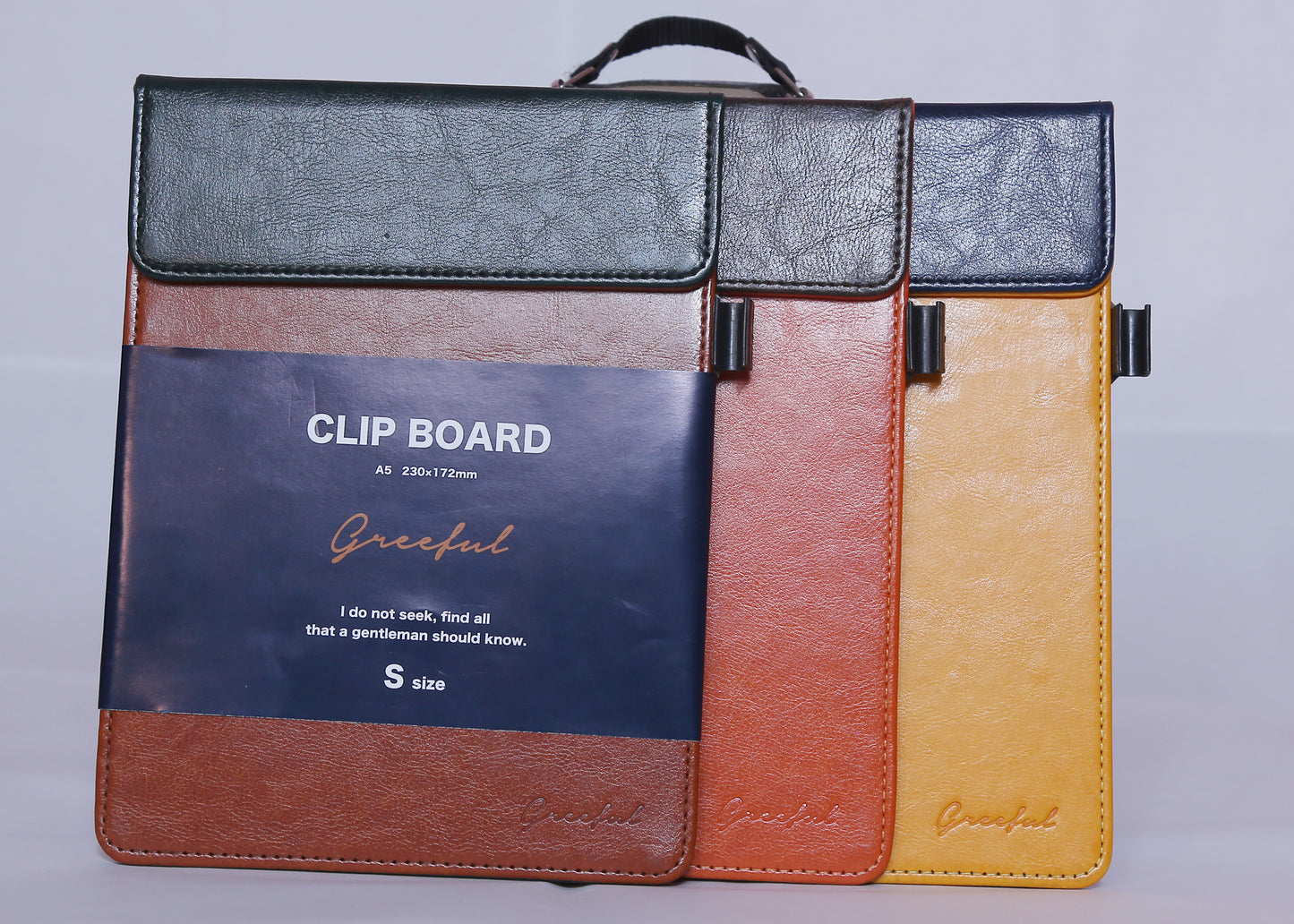 Greeful Leather A5 Magnetic Clipboard