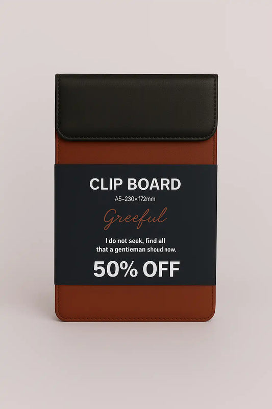 Greeful Leather A5 Magnetic Clipboard