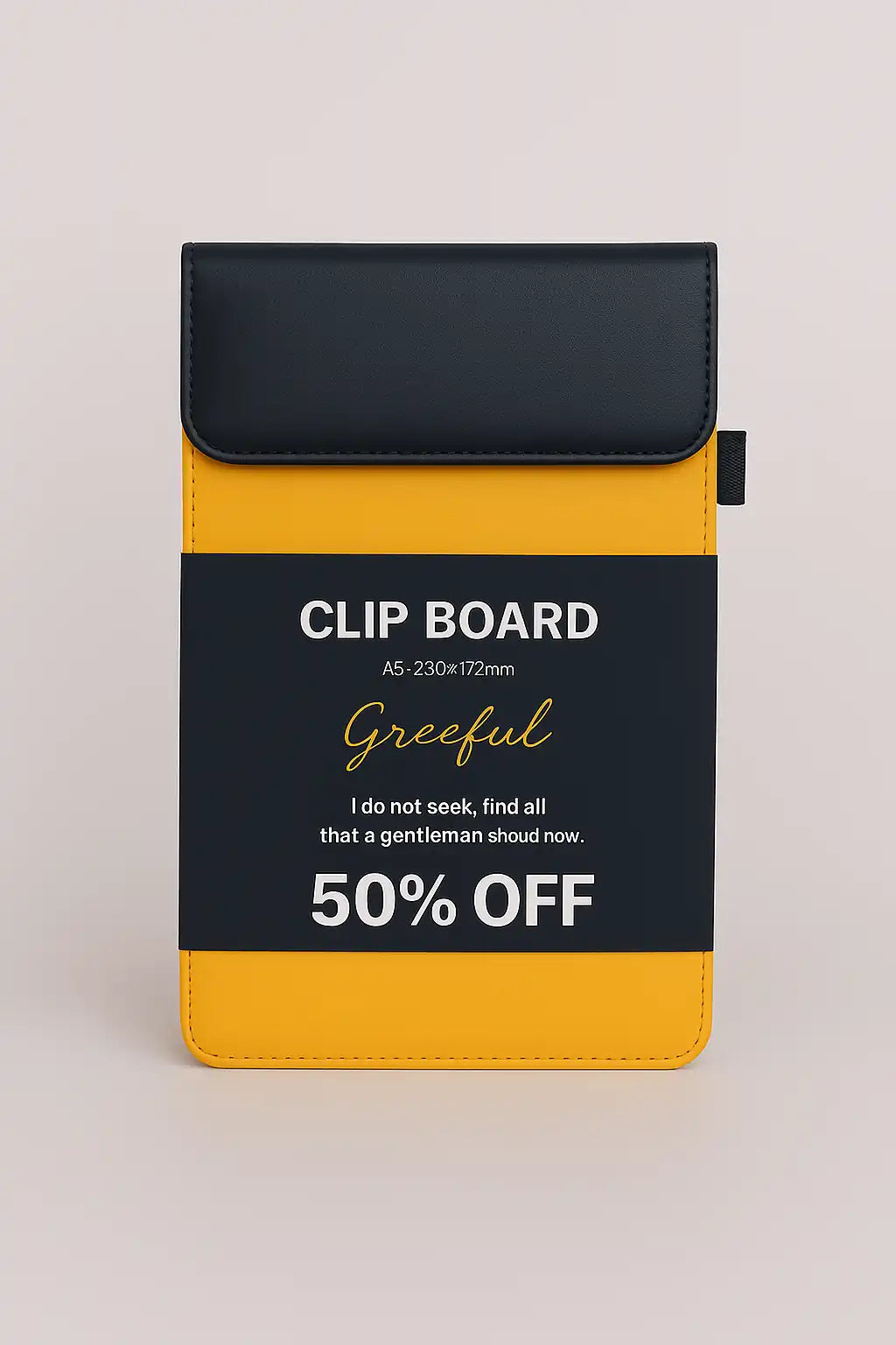 Greeful Leather A5 Magnetic Clipboard
